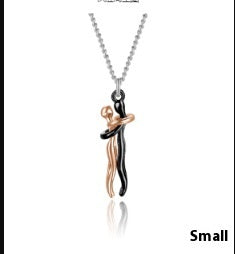 Hot Sale Affectionate Hug Necklace Couples Anniversary Valentine's Day Gift Fashion Punk Street Style Pendant Necklace